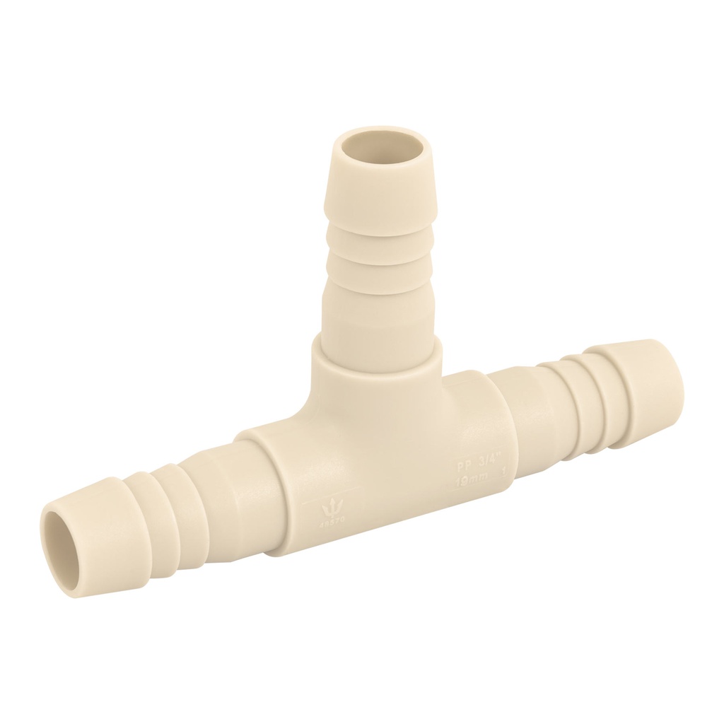 Tee insercion 3/4' de polipropileno, Foset