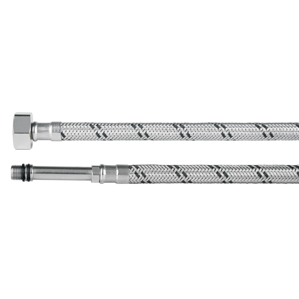 Manguera para monomando, acero inox, 1/2'x M10, 55 cm, Foset