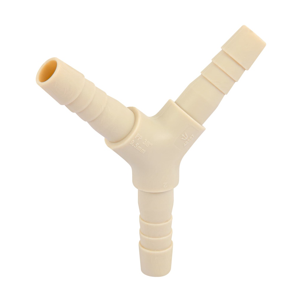 Yee insercion 3/8' de polipropileno, Foset