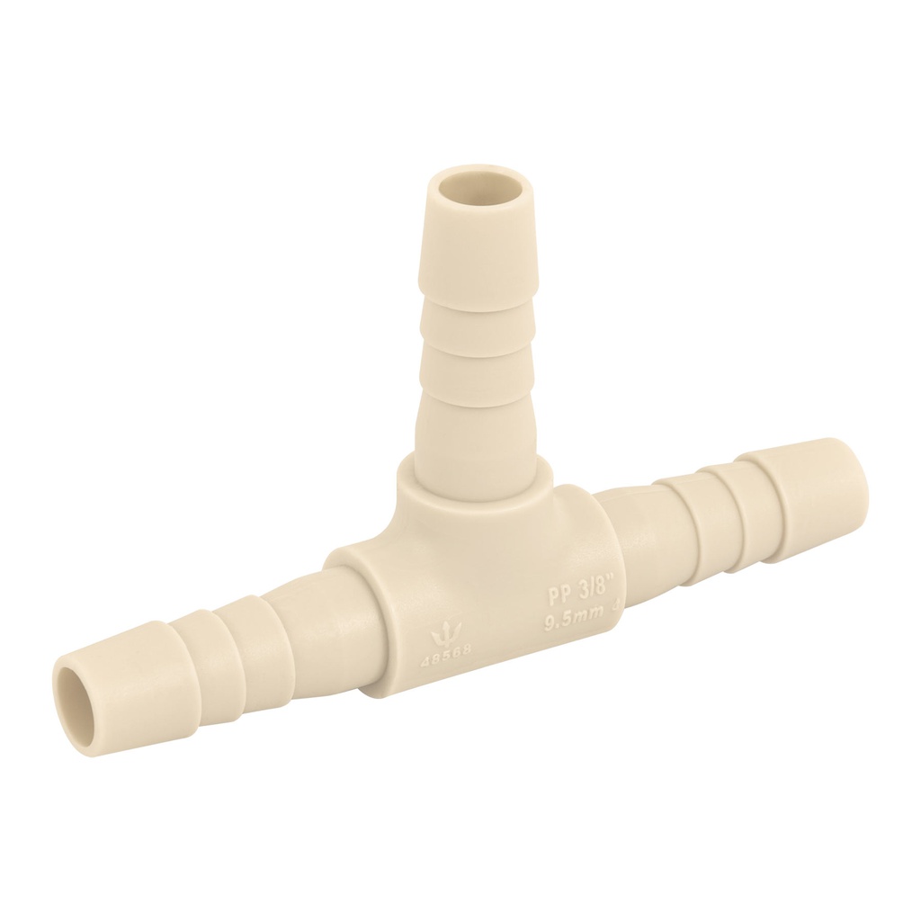 Tee insercion 3/8' de polipropileno, Foset