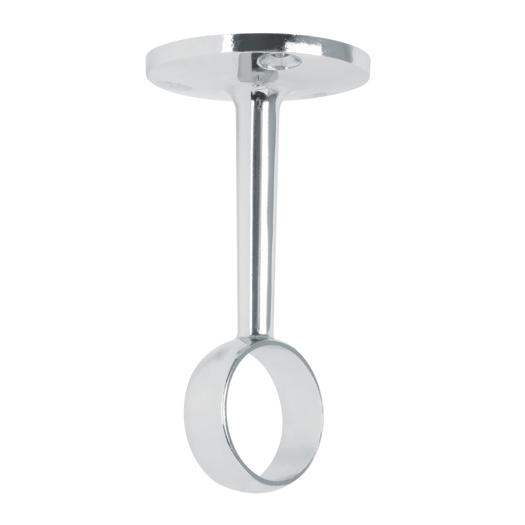 Soporte central para tubo redondo de closet, Hermex