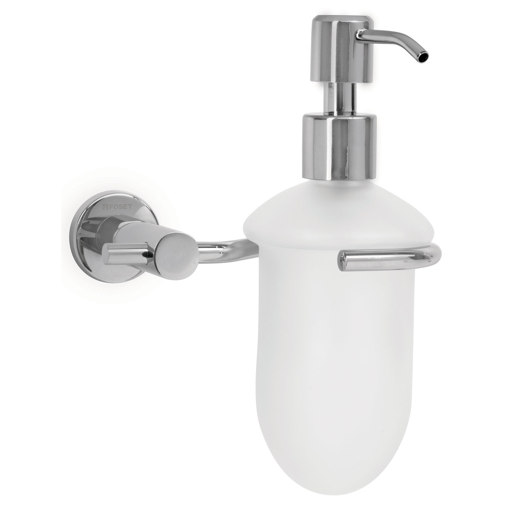 Dispensador de jabon a pared en acabado cromo, Foset Element