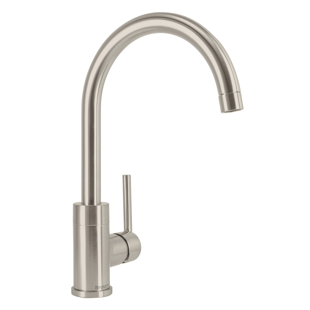 Monomando satin cuello alto para fregadero, Foset Element