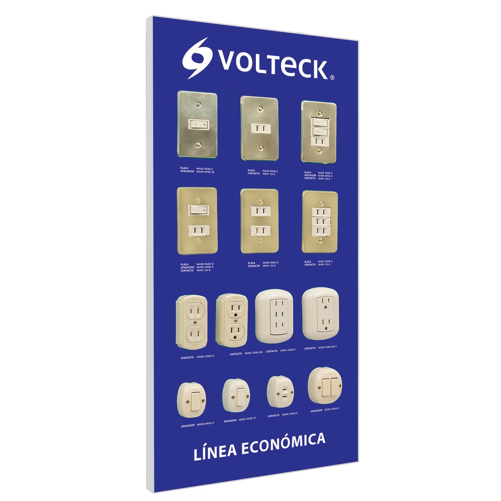 Exhibidor linea economica, Volteck