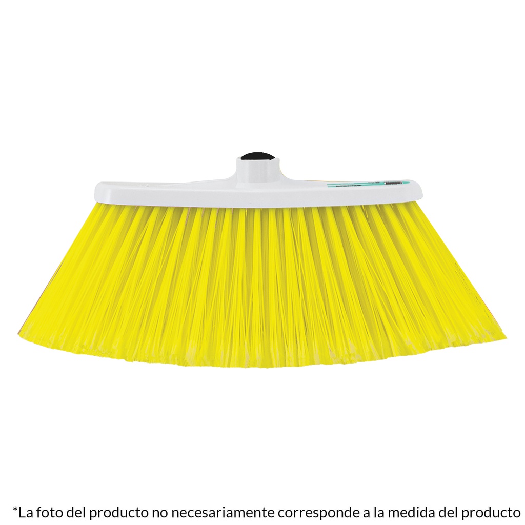 Escoba de vinilo, tipo cepillo, sin baston, mediana