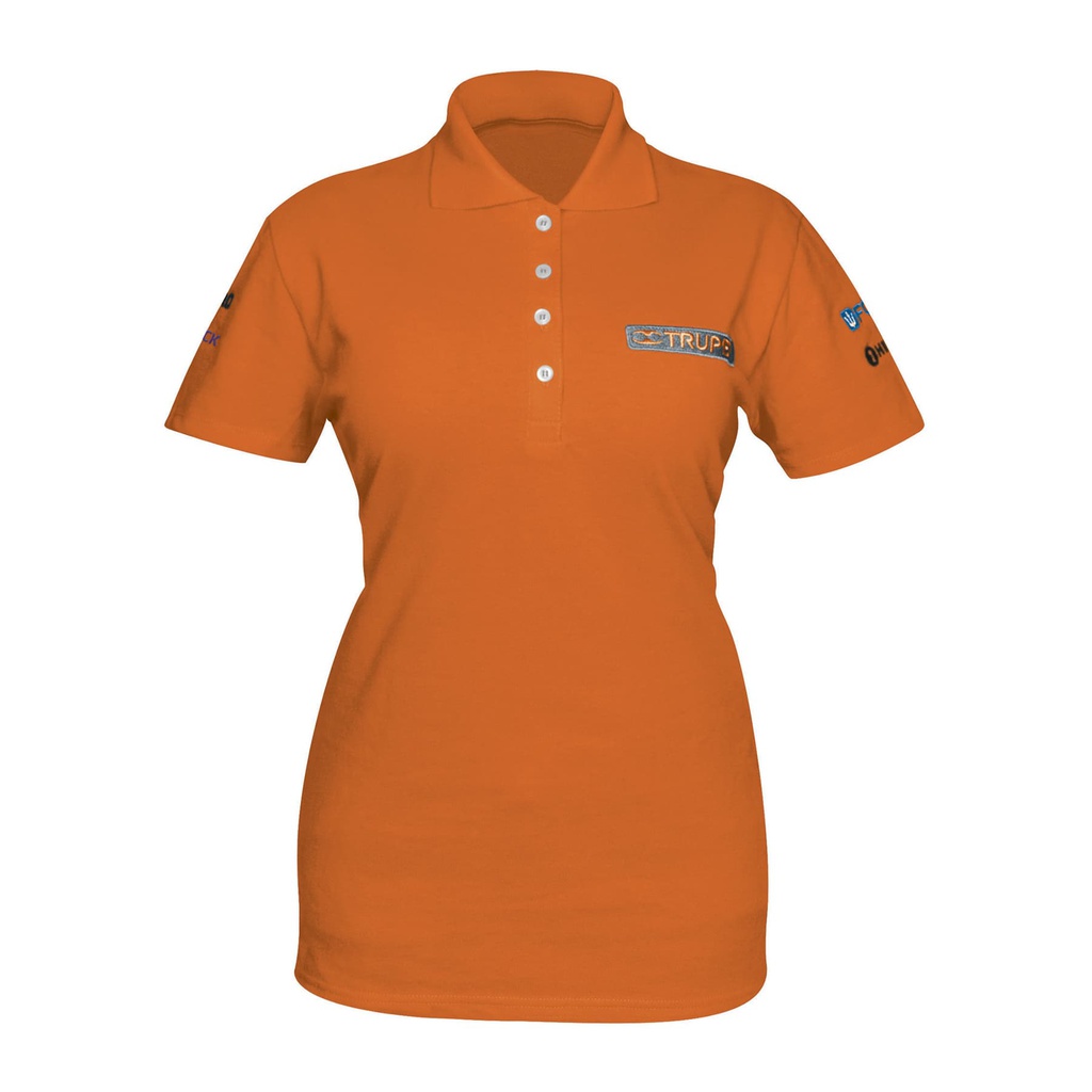 Playera polo para mujer, naranja, CH, Truper