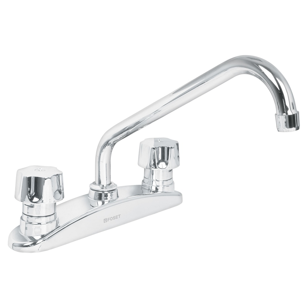 Mezcladora 8' p/fregadero, manerales hexagonal, Aqua