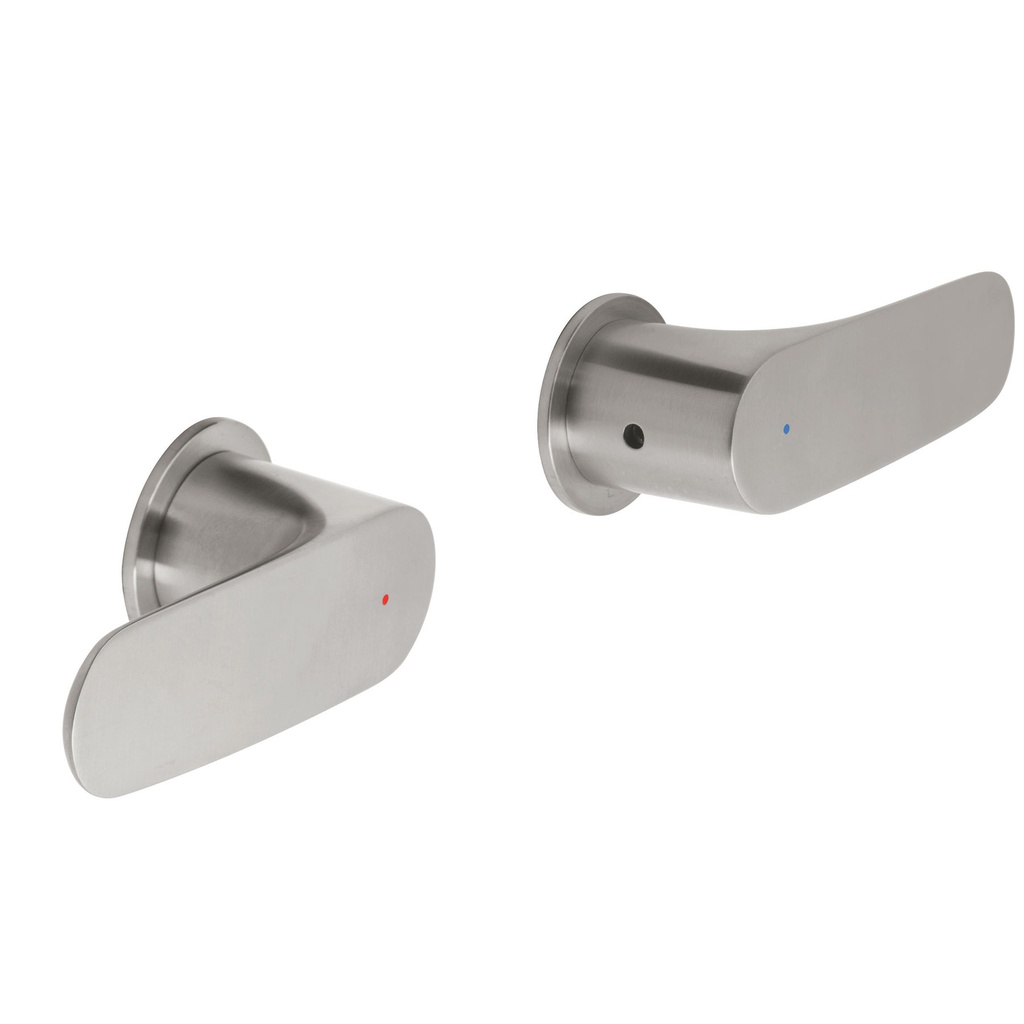 Juego de manerales de palanca para regadera, satin, Riviera