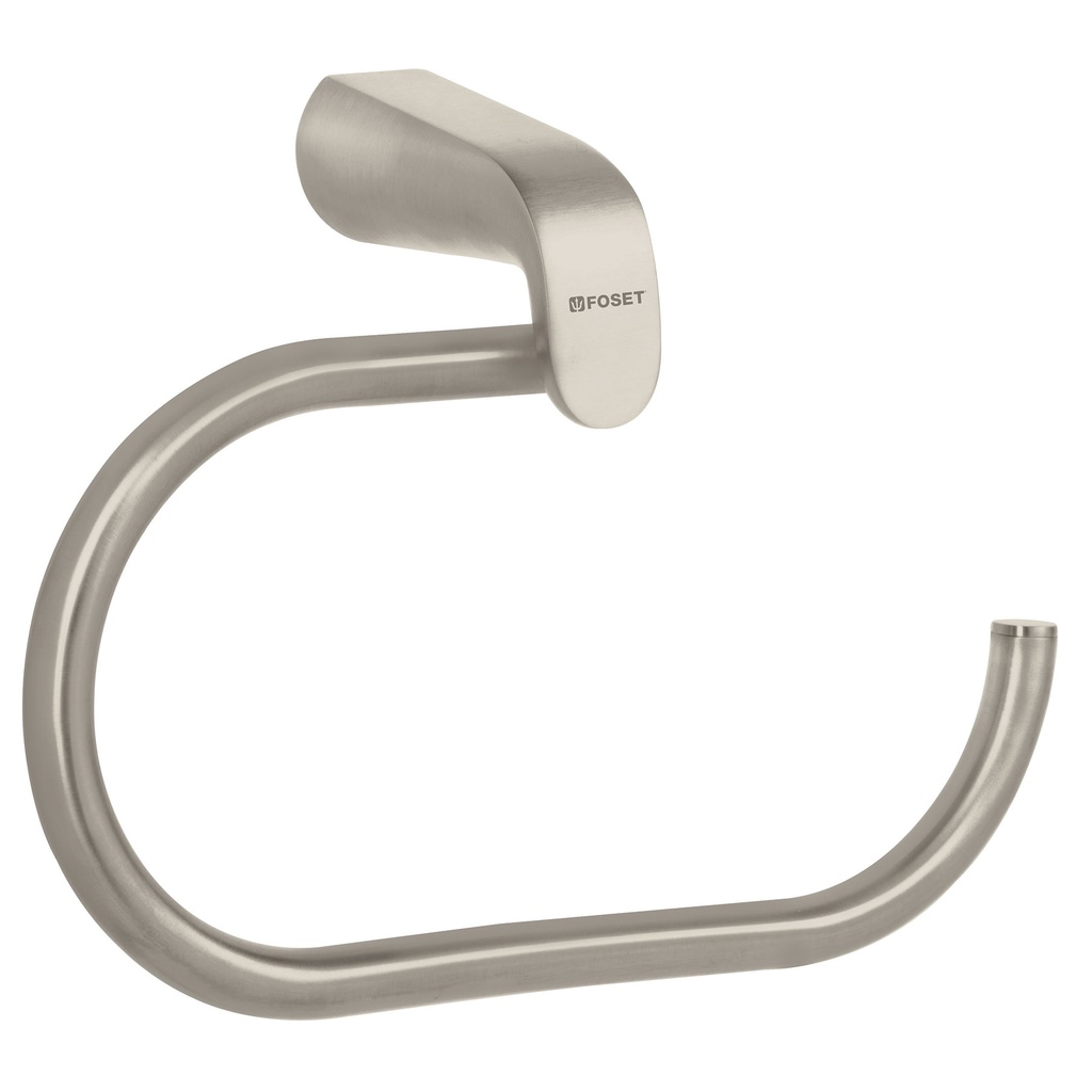 Toallero argolla de laton en acabado satin, Foset Riviera