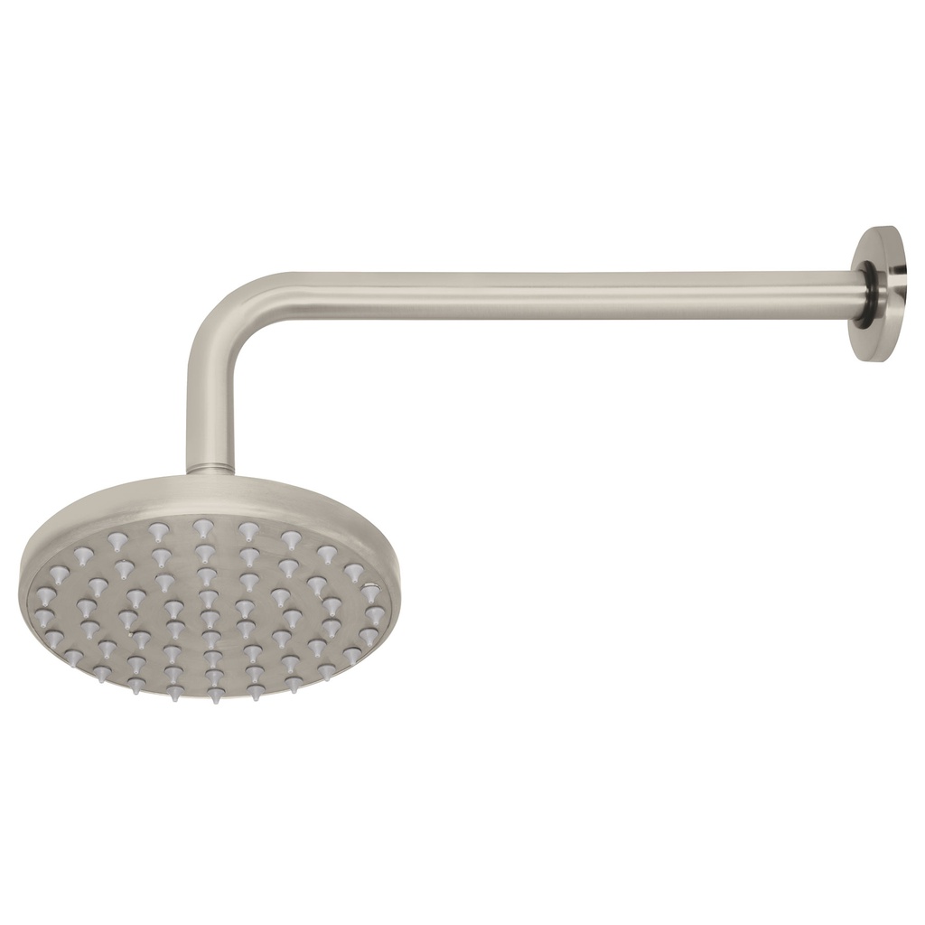 Regadera satin 6' plato redondo, con brazo, Foset Element