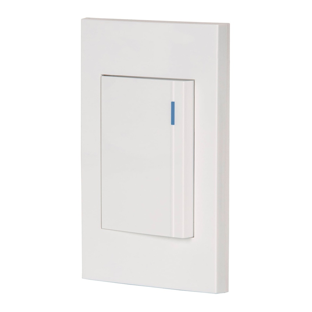 Placa armada 1 interruptor, 3 modulos, Española, blanco