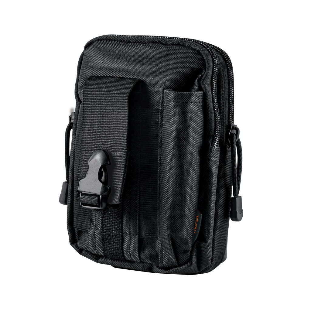 Bolso tactico negro para cinturon, Truper