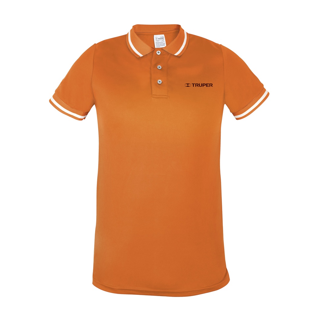 Playera polo performance para hombre, naranja, EG, Truper