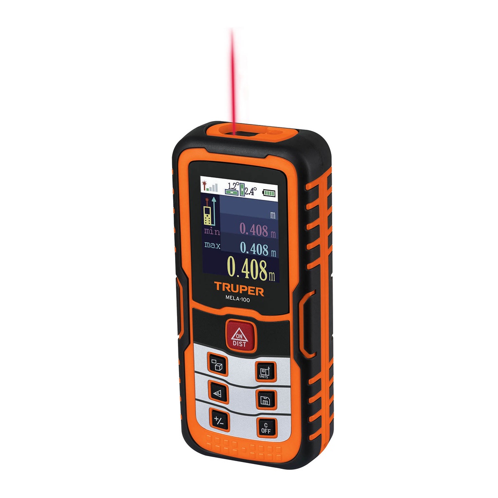 Medidor laser de distancia de 0.05 m a 100 m, Truper