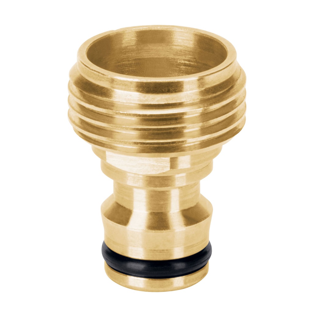 Conector 3/4' rapido macho de laton, sistema click, Truper