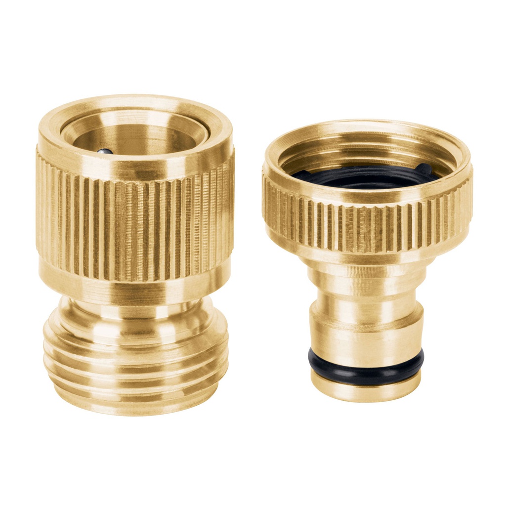 Conector 3/4' rapido de laton grifo-manguera sistema click