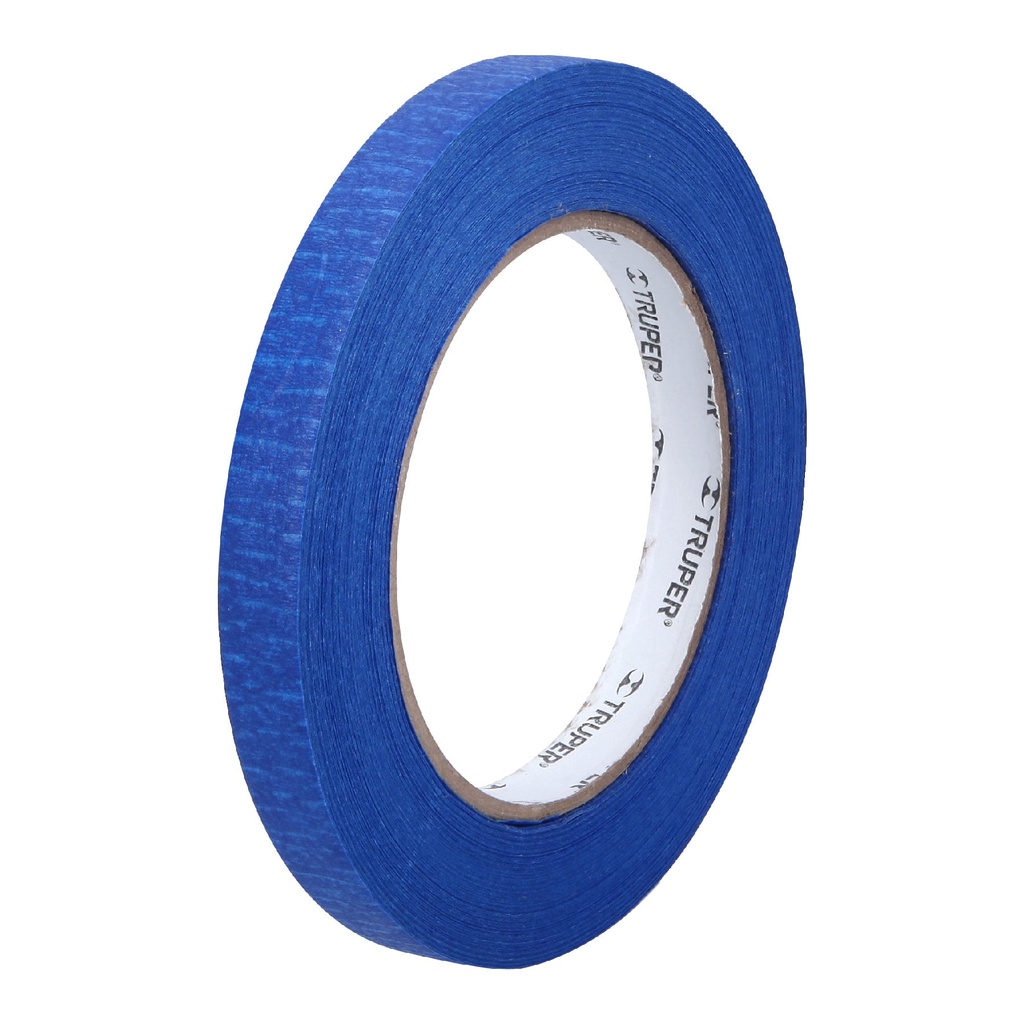 Cinta masking tape azul de 1/2' x 50 m para pintor, Truper