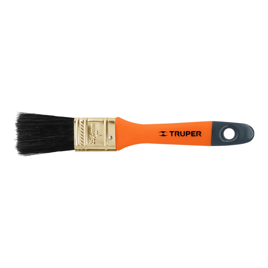 Brocha profesional de 1' con mango de plastico, Truper