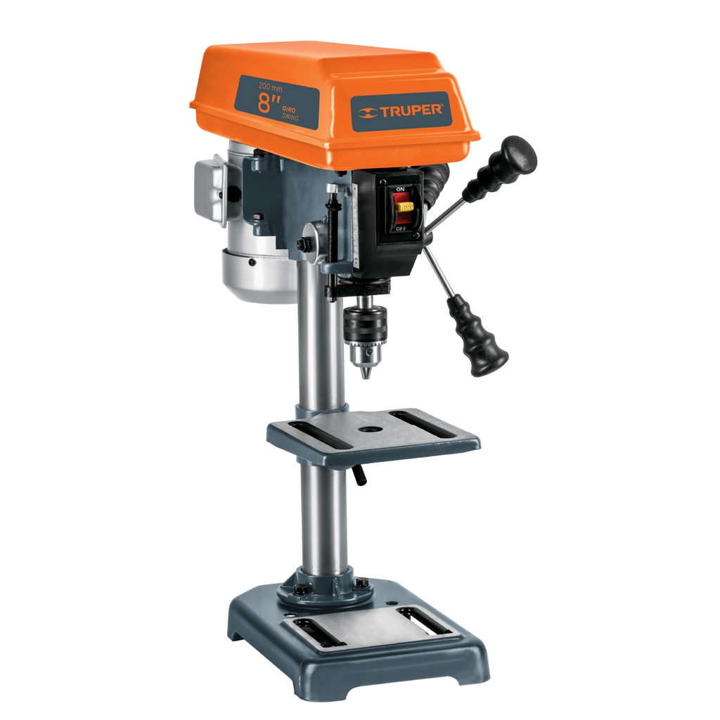 Taladro de piso 8', 1/3 HP (250 W), broquero 1/2', Truper