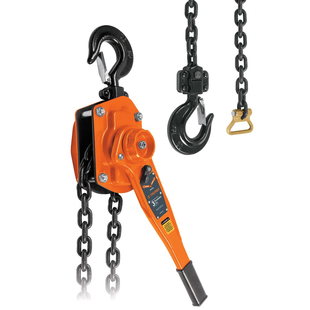 Polipasto de palanca 3 toneladas, Truper