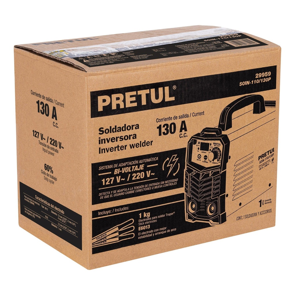 Caja de empaque de repuesto para SOIN-110/130P, Pretul