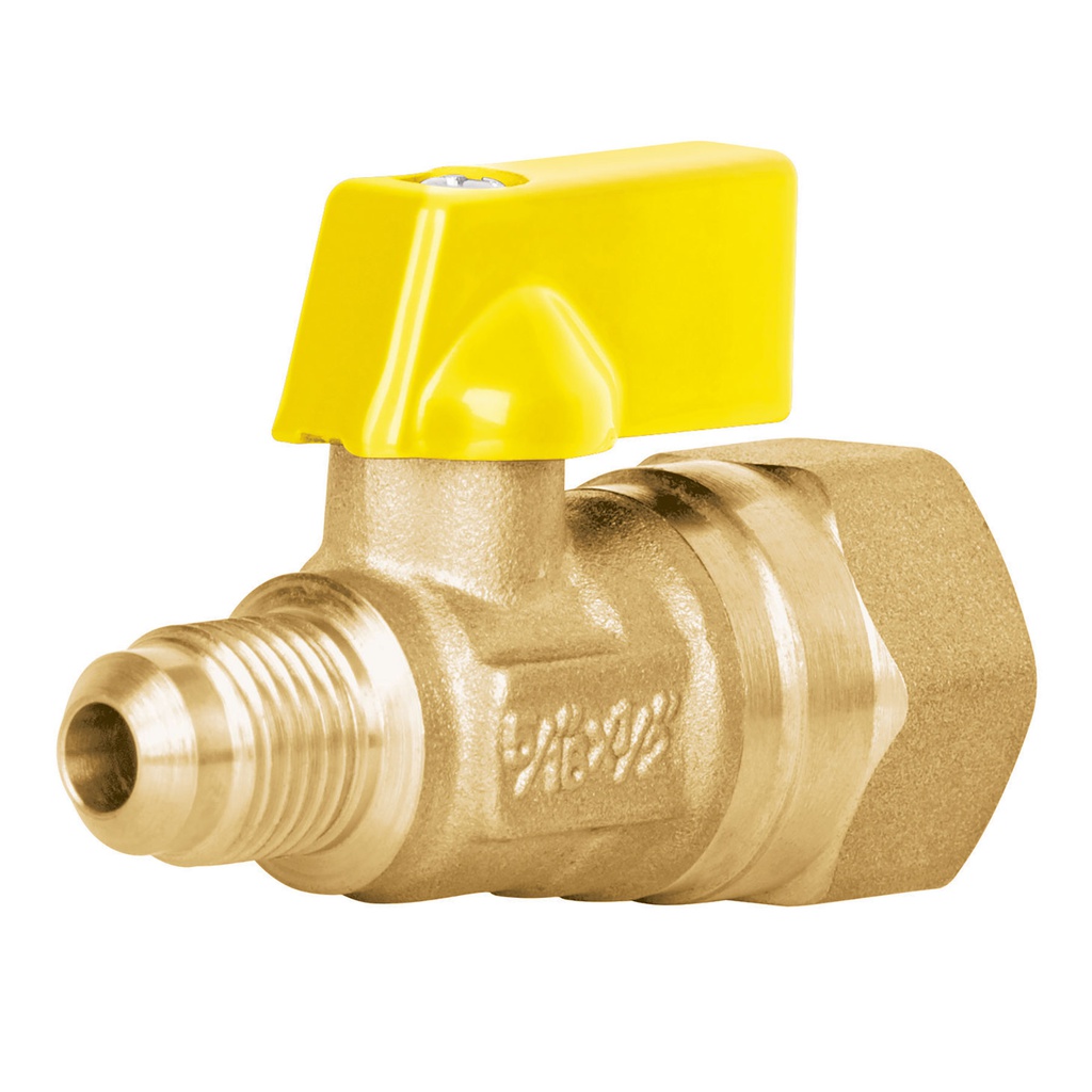 Valvula de control de laton para gas, 5/16' x 1/2', Foset
