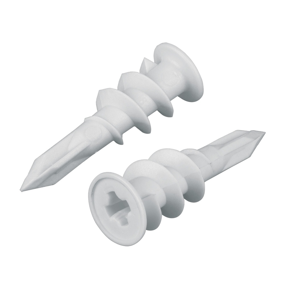 Bolsa c/100 taquetes plasticos 1/2', p/panel de yeso, Fiero