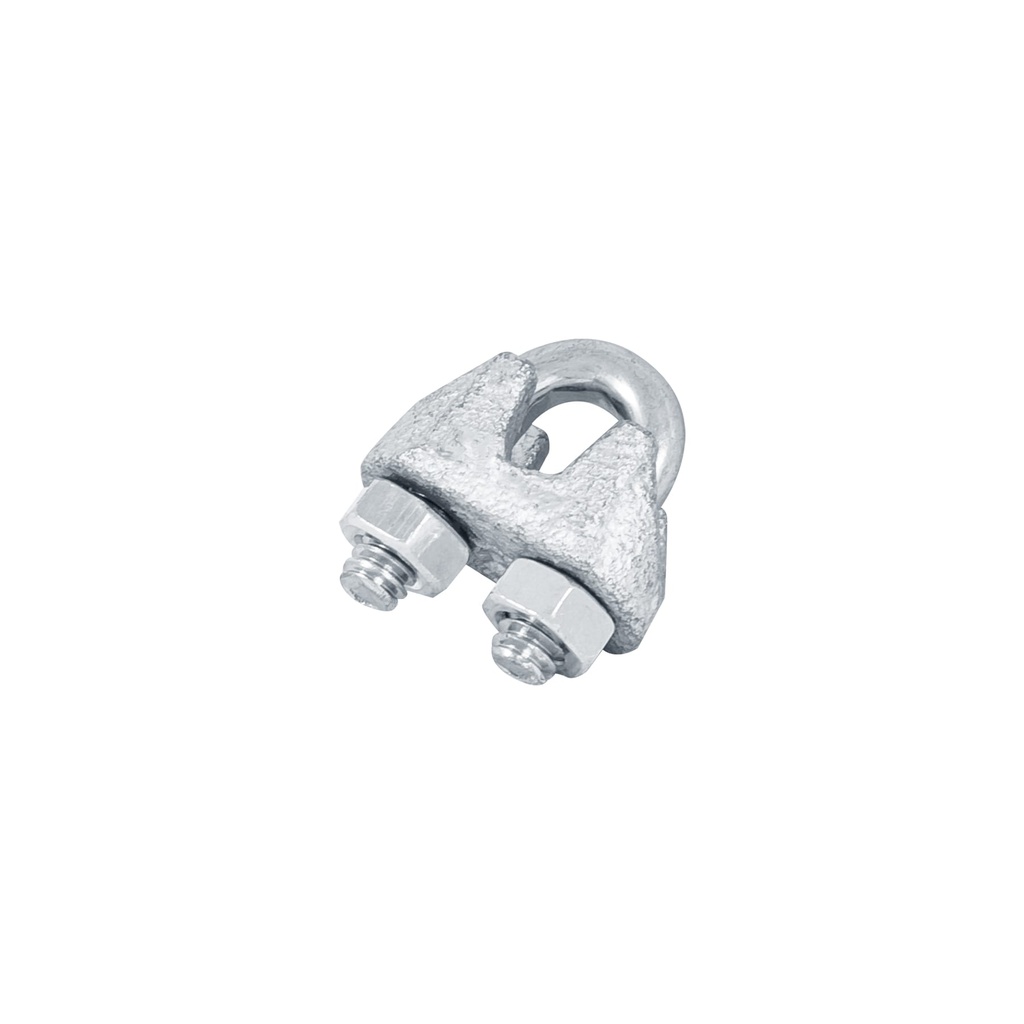 Blister c/2 nudos (perros) de hierro p/cable de 1/8', Fiero