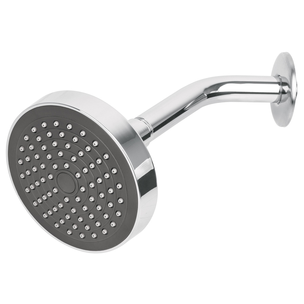 Regadera redonda 4-1/4' brazo y chapeton de acero, Basic