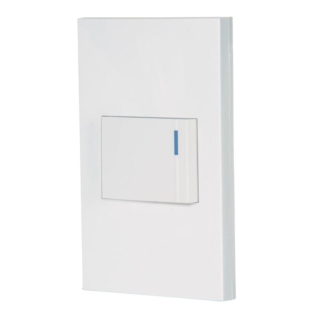 Placa armada 1 interruptor de 3vias, 1.5mod, Española,blanco