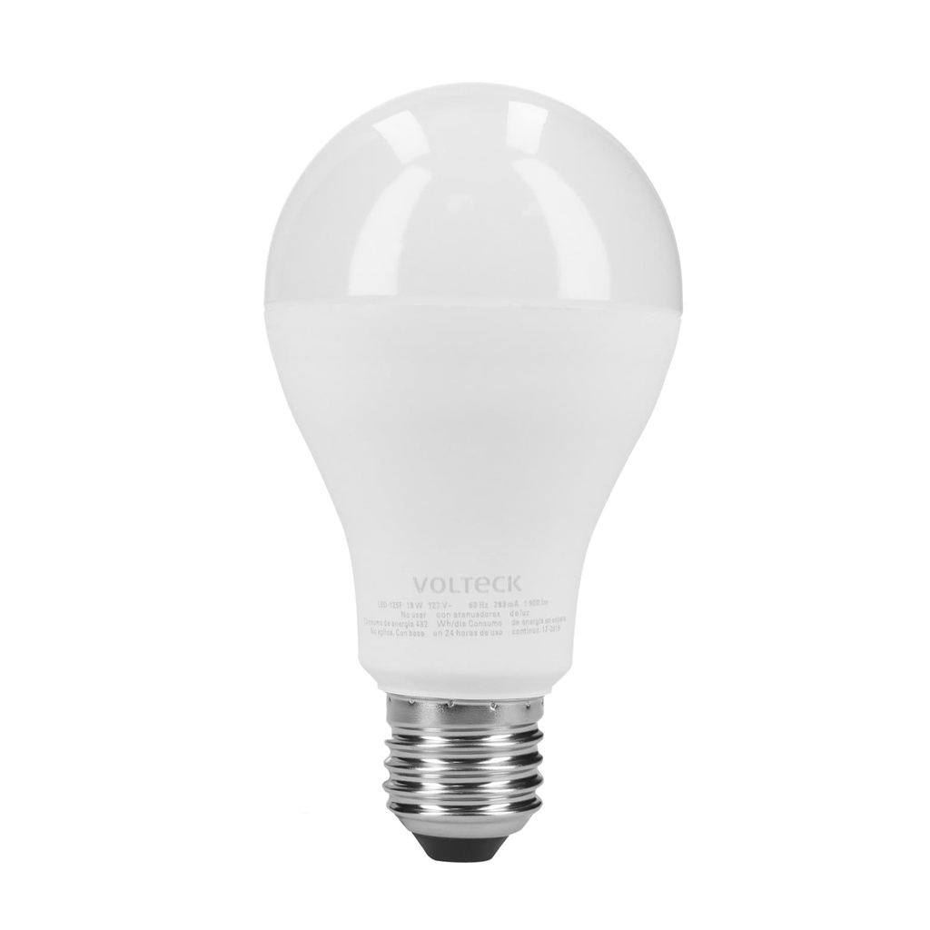 Lampara LED A25 18 W (equiv. 125 W) luz de dia, caja Volteck