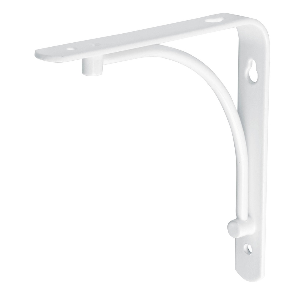 Mensula reforzada blanca 6 x 6' diseño alambron, Fiero