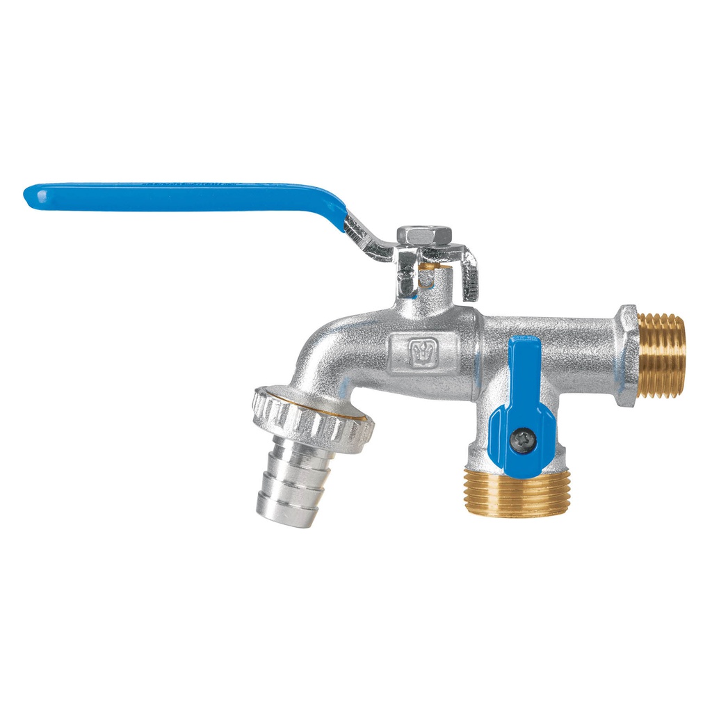 Llave de esfera doble salida 1/2' de laton, Foset