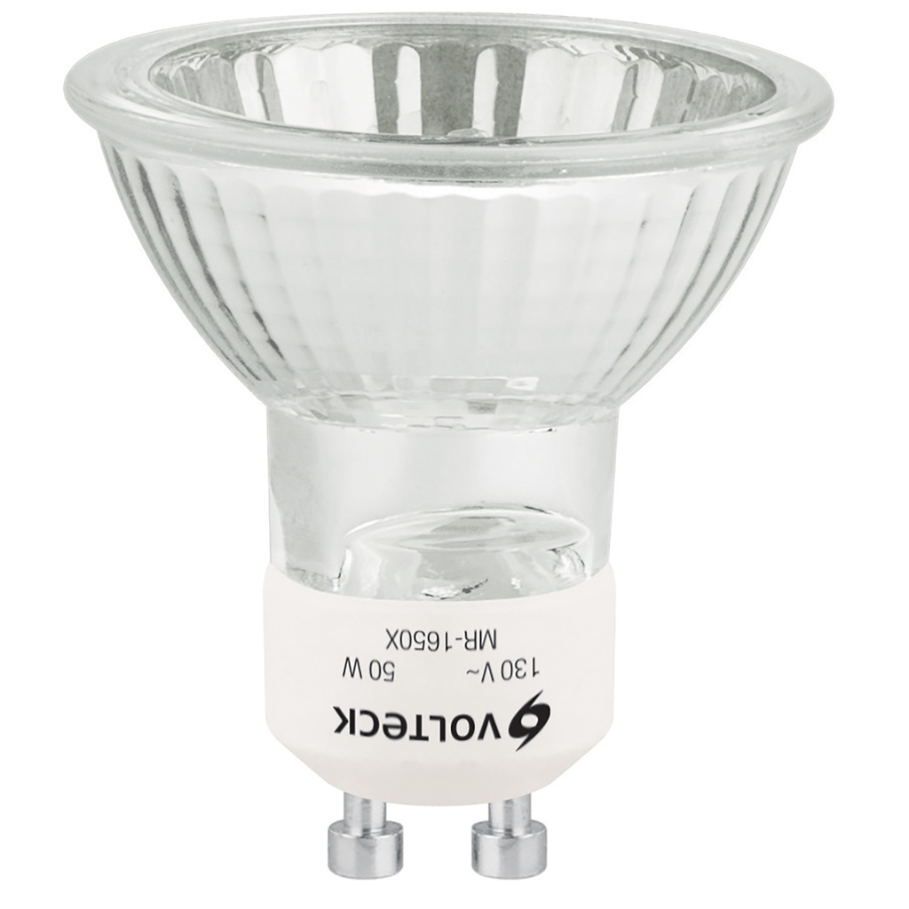 Lampara de halogeno 50 W tipo MR 16 base GU10, Volteck