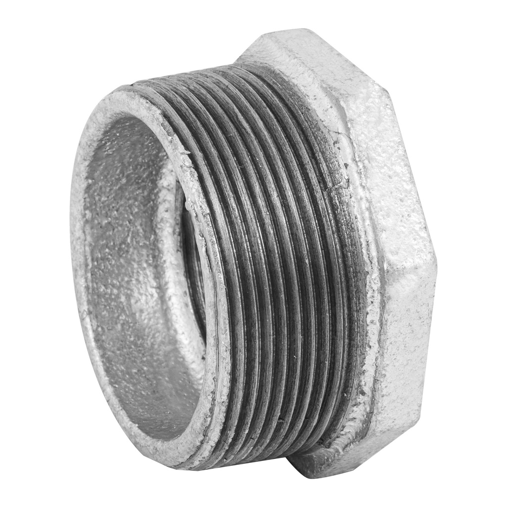 Reduccion bushing acero galvanizado 2 x 1-1/4', Foset