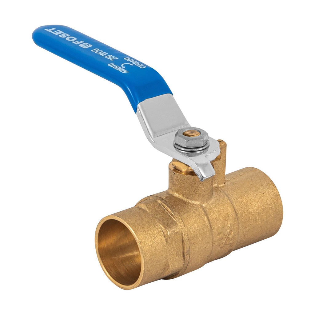 Valvula de esfera de laton, soldable 3/4', Foset