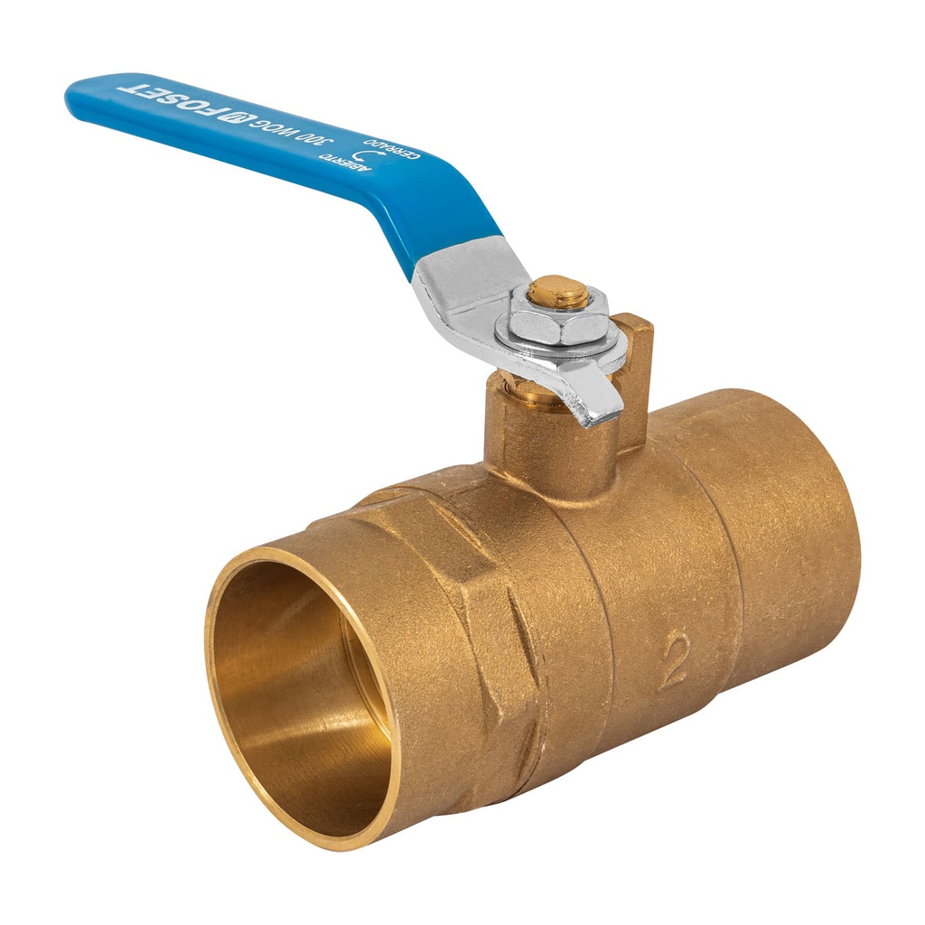 Valvula de esfera de laton, soldable 2', Foset