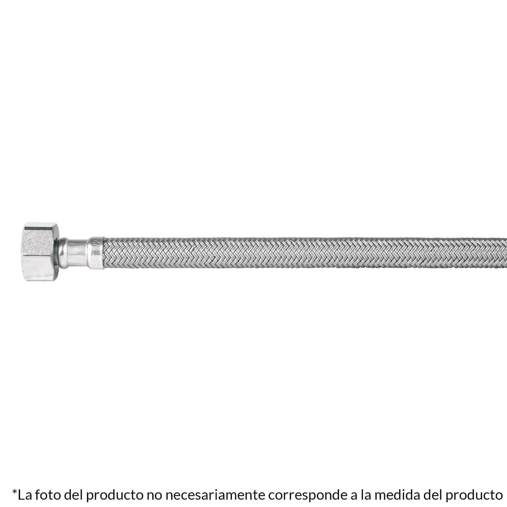 Manguera lavabo/fregadero, vinilo gris, 1/2' x 1/2', 40 cm