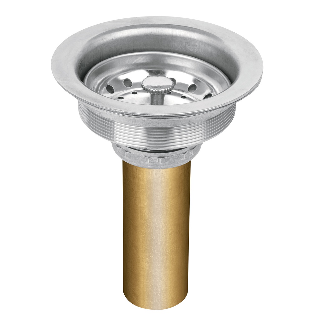 Contracanasta 3-1/2' de acero inoxidable con tubo de laton