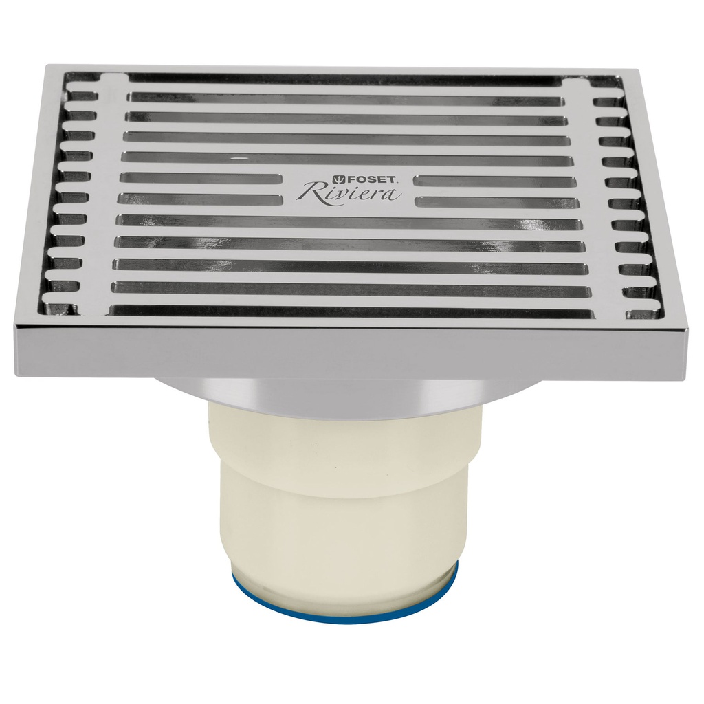 Resumidero cuadrado de laton 4' x 4', Foset