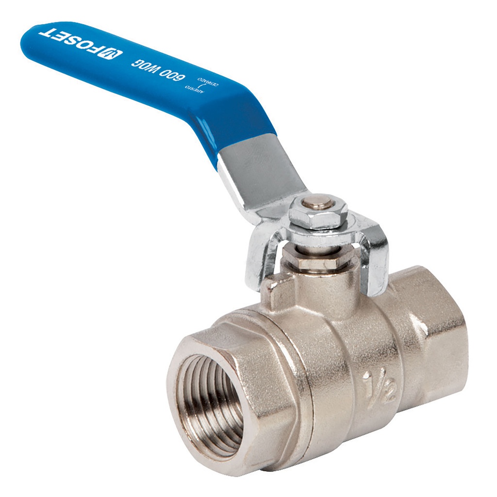 Valvula de esfera, de laton, roscable, 1/2', alta presion