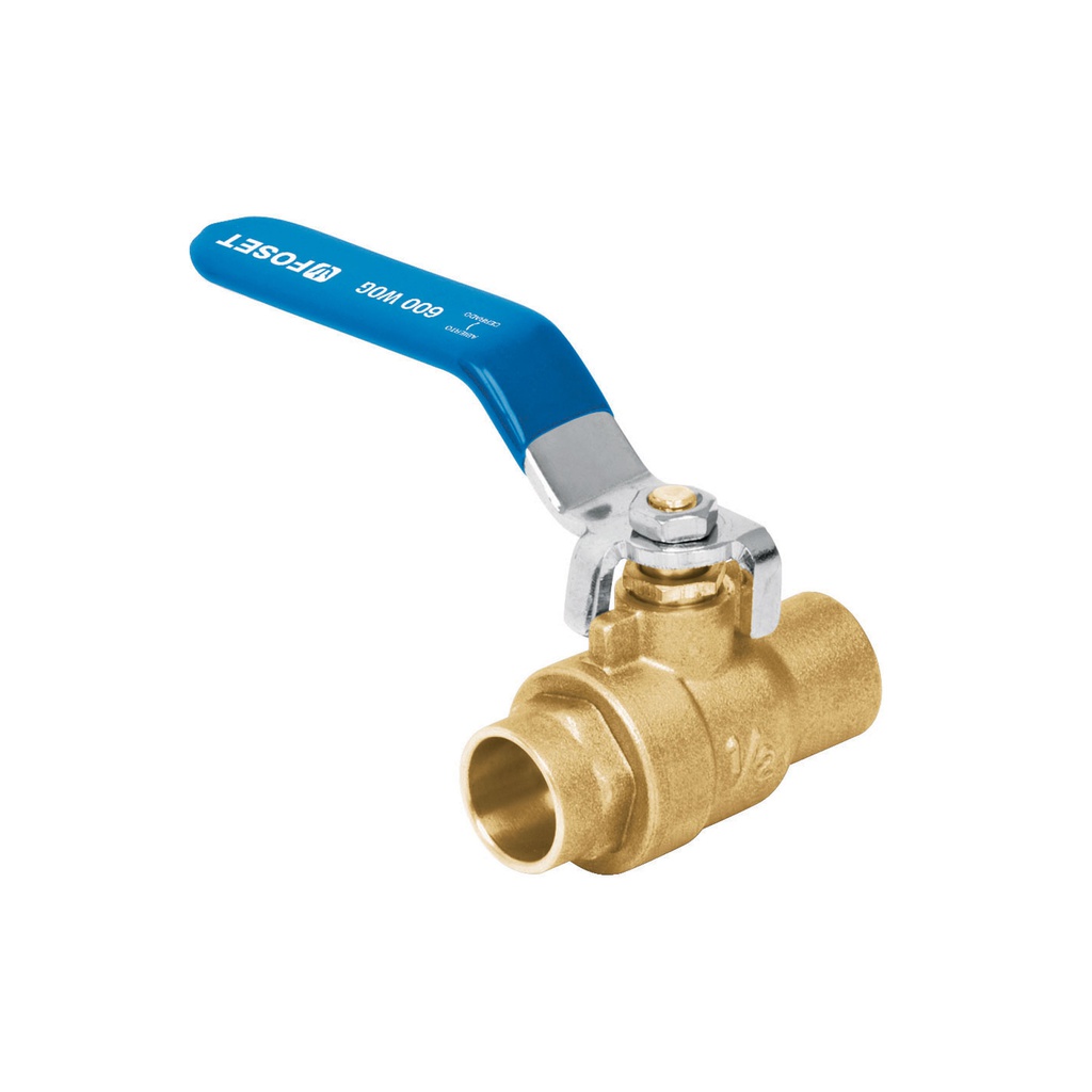 Valvula de esfera, de laton, soldable, 1/2', alta presion