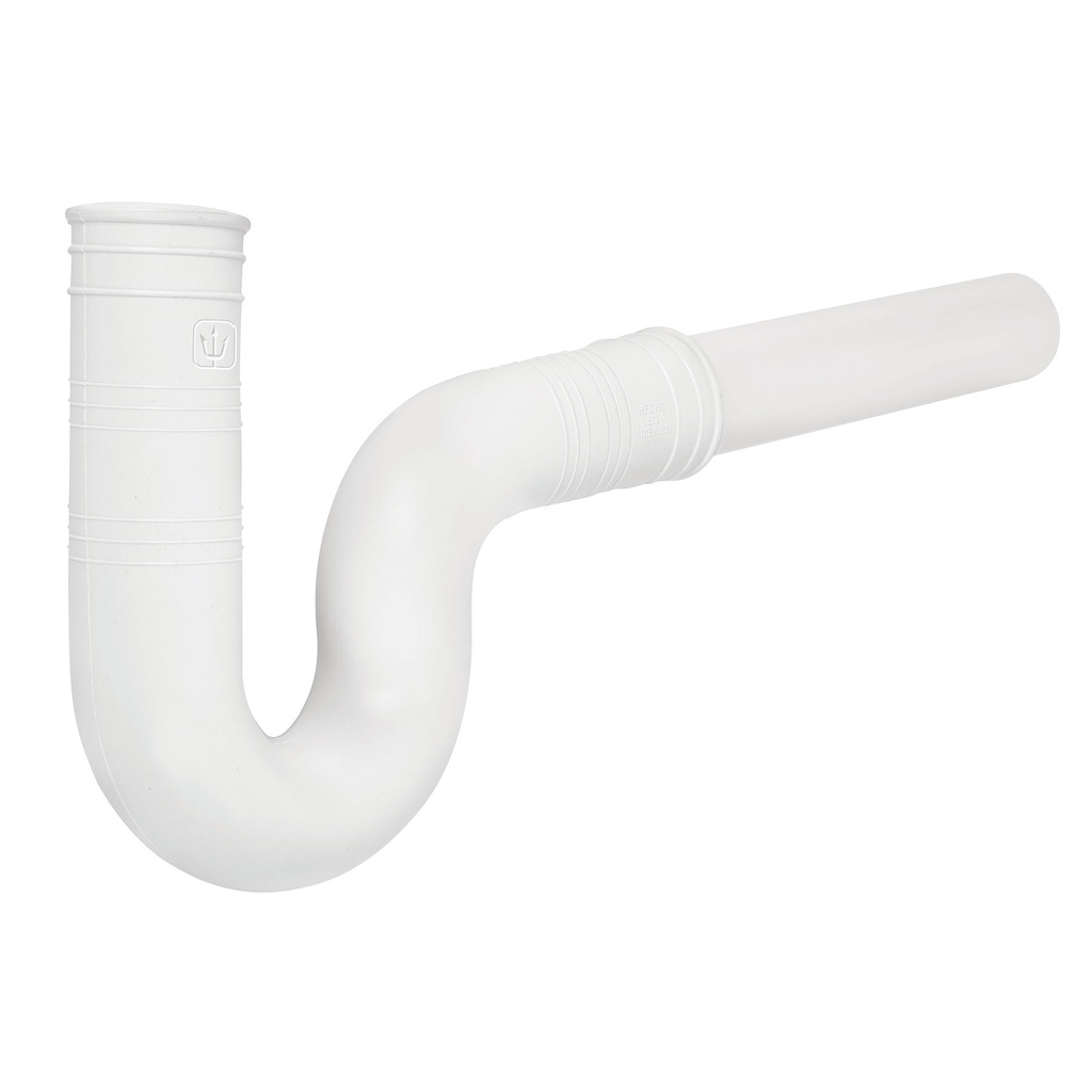 Cespol flexible 1-1/2' de PVC, con extension, para fregadero