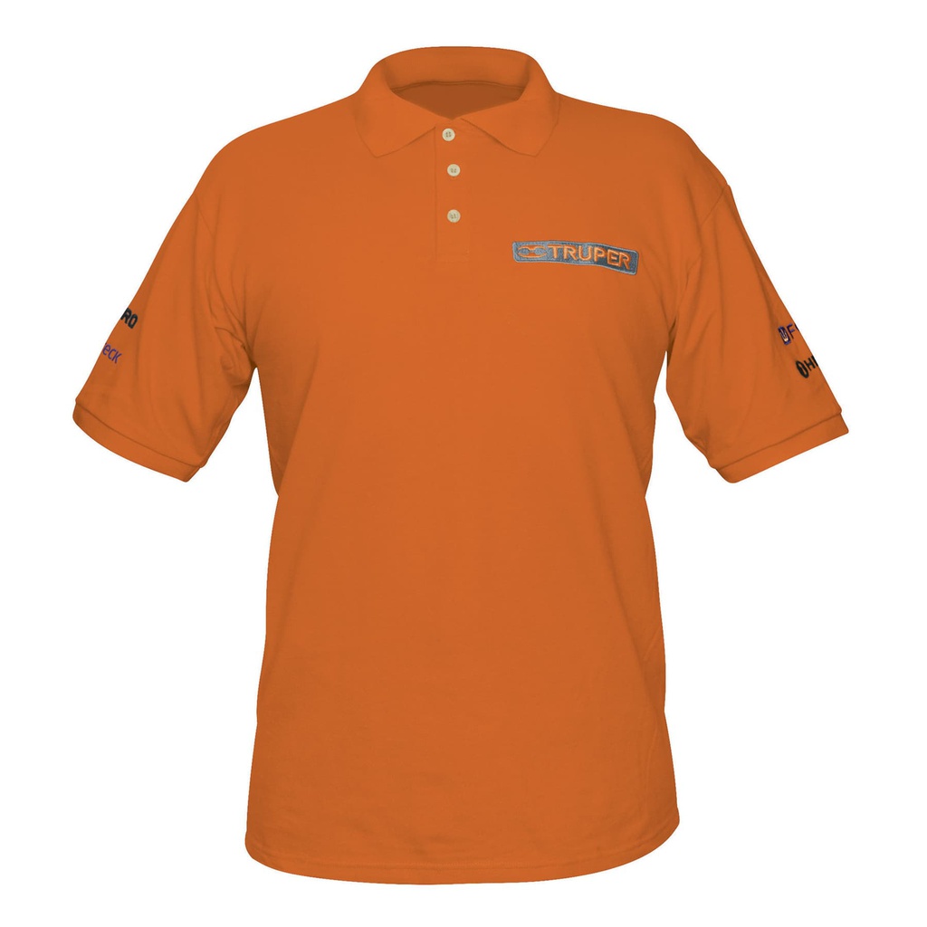 Playera polo para hombre, naranja, G, Truper