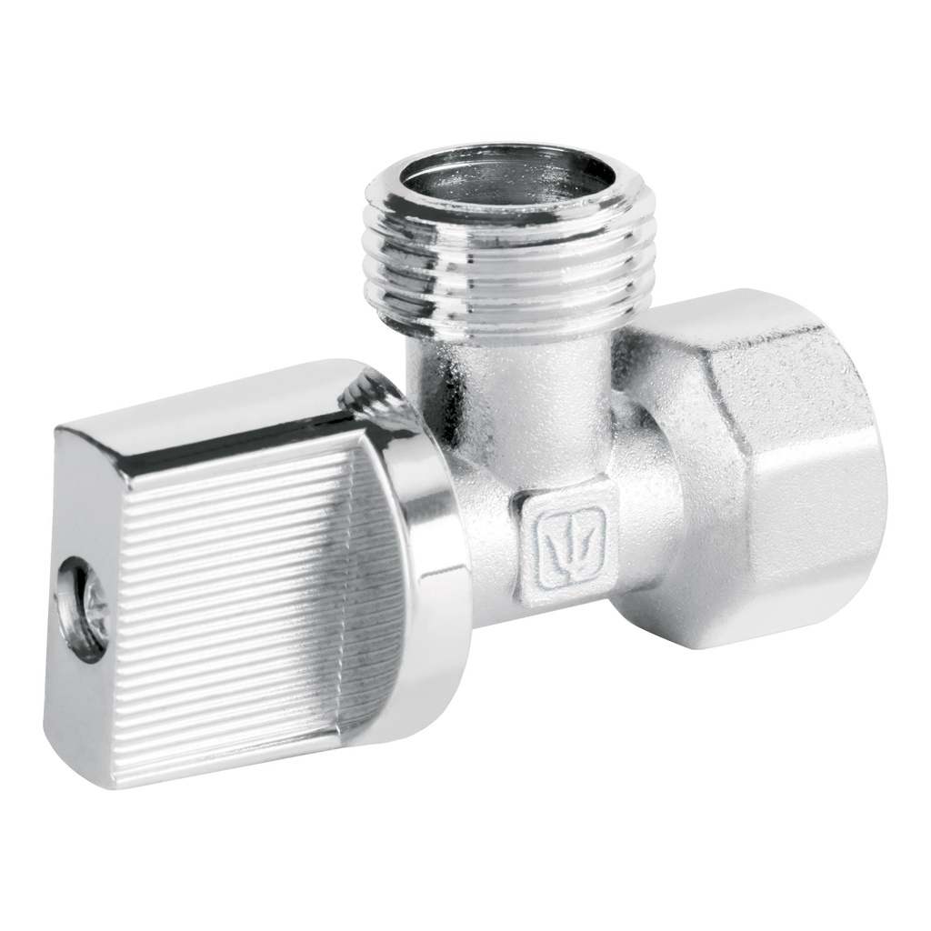 Llave angular 1/2' x 1/2', 1/4 de vuelta, blister, Foset