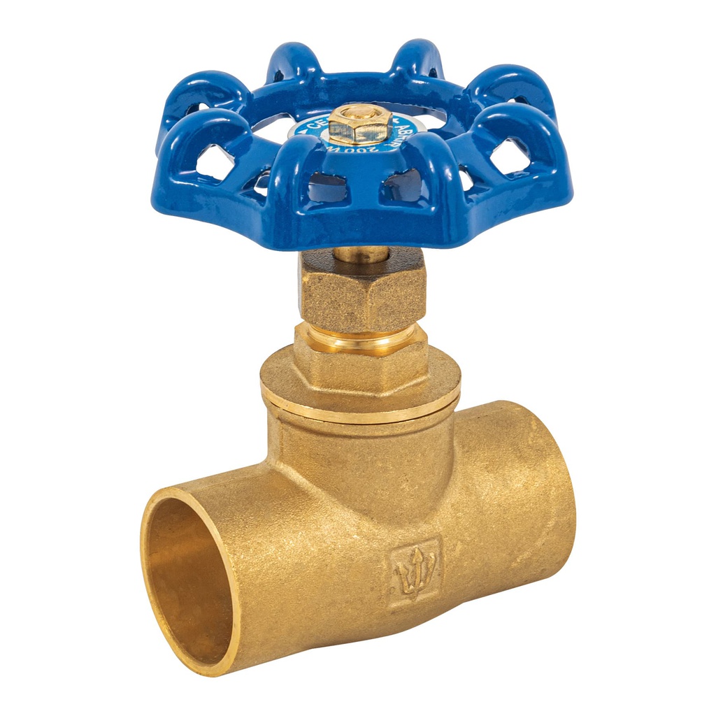 Valvula de globo de laton, soldable de 1', Foset