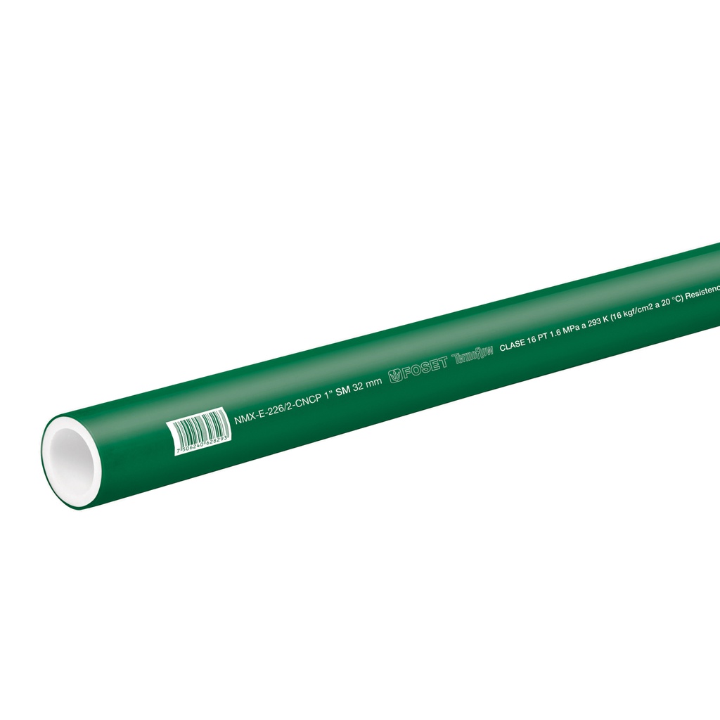 Tubo de 1' de PPR hidraulico de 4 m, Foset