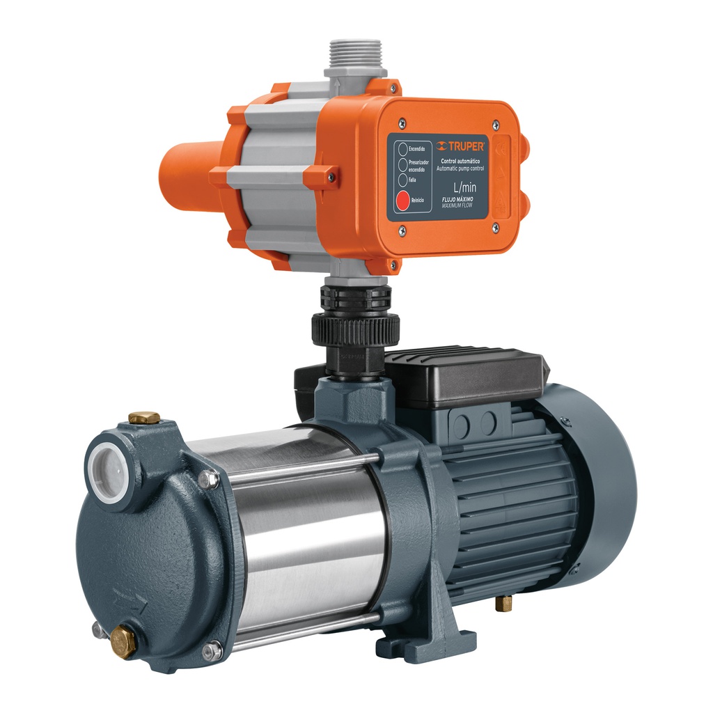 Bomba presurizadora multietapas 1 1/3 HP con control, Truper