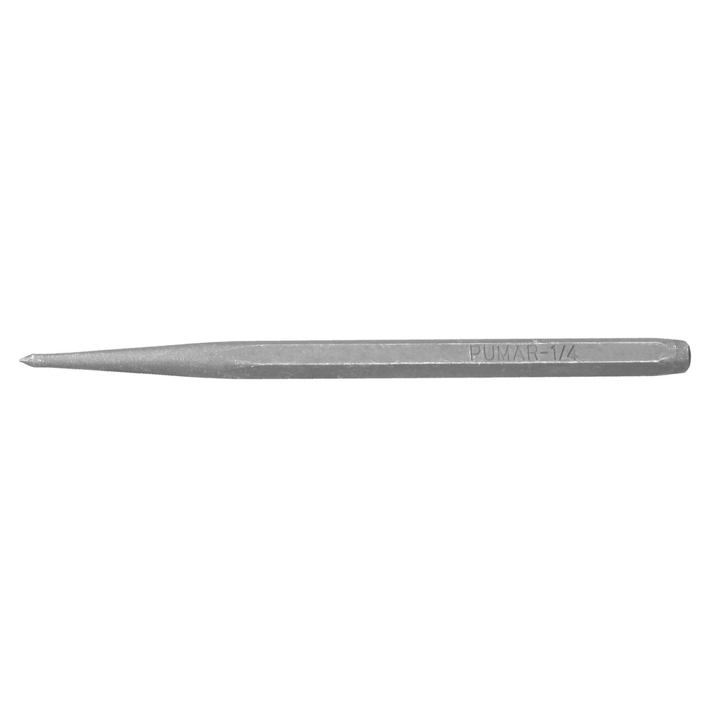 Punzon 1/4' para marcar, largo 4-3/4', Truper