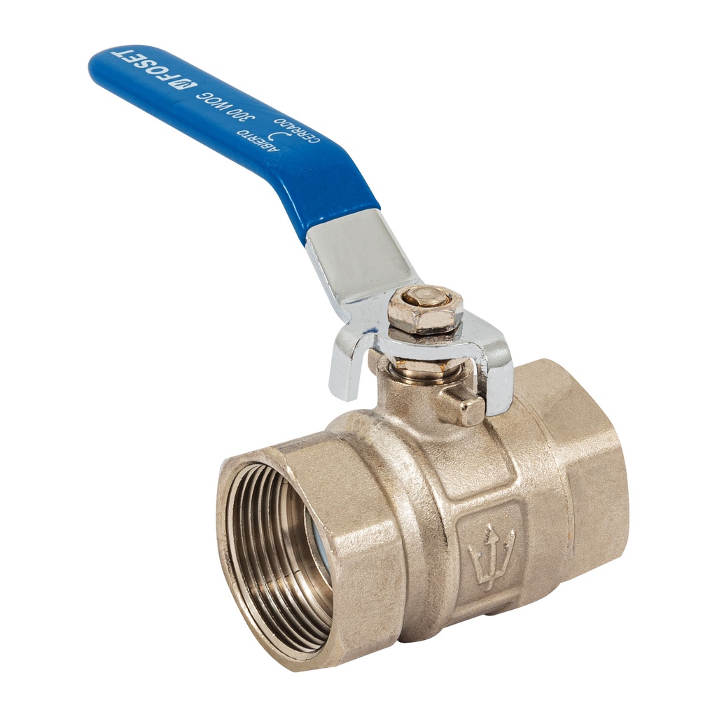 Valvula de esfera de laton, roscable 1-1/4', Foset